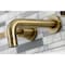 Kingston Brass KS8123KL Two-Handle Wall Mount Bathroom Faucet, Antique Brass KS8123KL - alternate 3